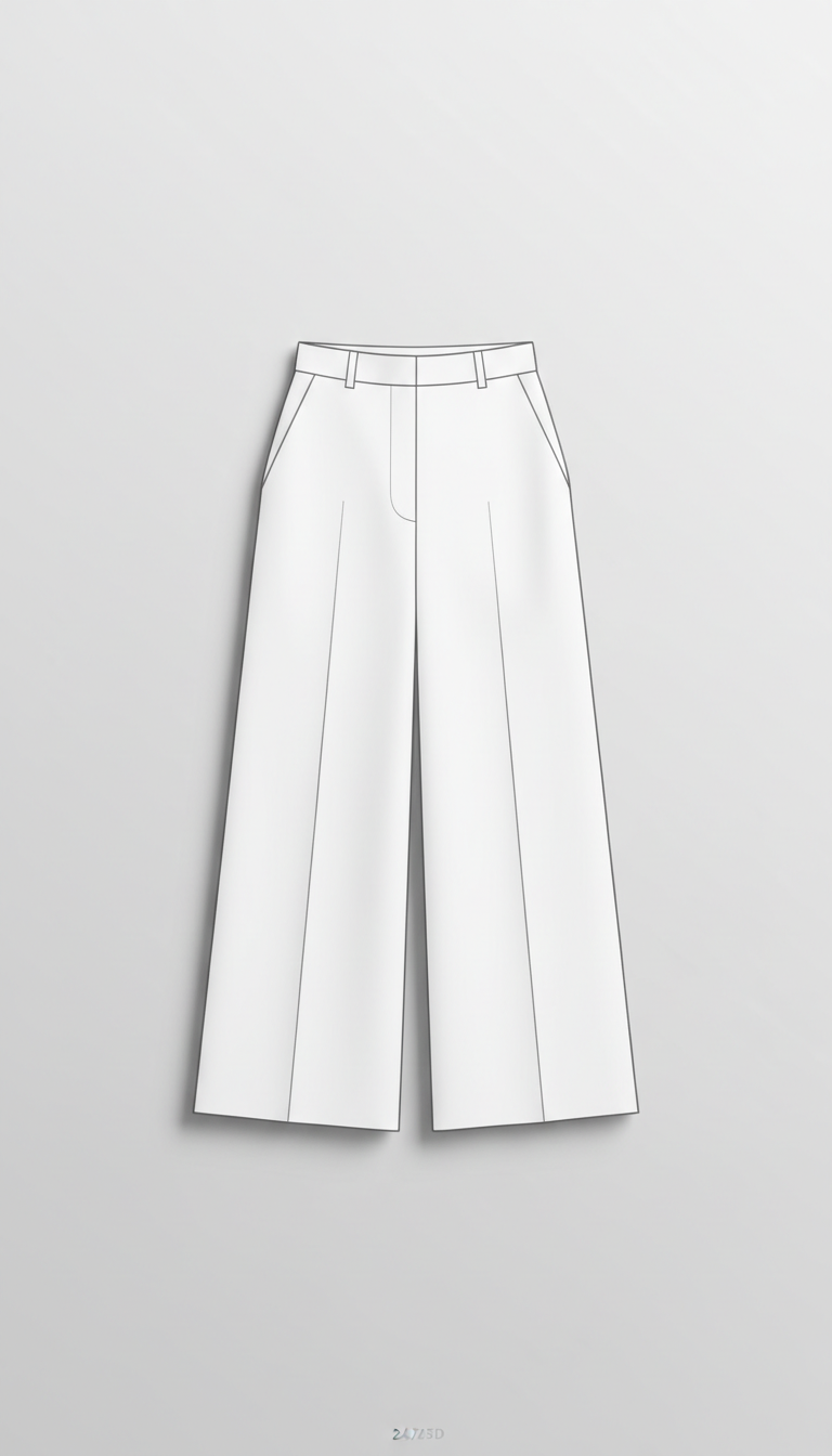 pantalon ample minimaliste en PDF