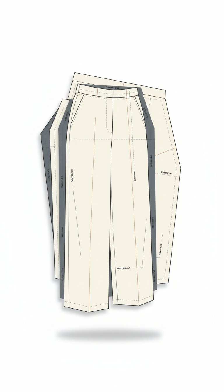 Pantalon large unisexe architectural PDF