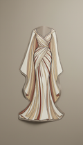 Patron robe du soir féminine drapée