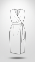 robe portefeuille sculpturale en PDF