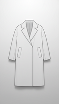 manteau oversize structuré en PDF